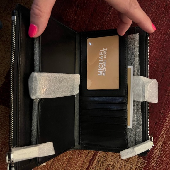 Michael Kors wallet Bag wristlet zebra stud Jet Set Double Zip Wristlet - Picture 5 of 10